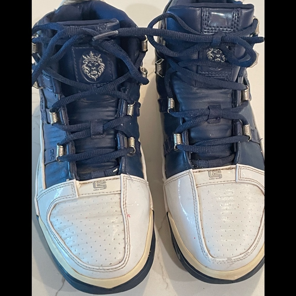 Nike Air Labron 3 “Midnight Navy” Blue White Yankee Soldier 312168-142  Youth